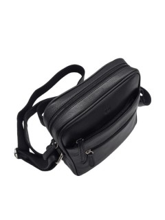 Lavor 1-44 Δερμάτινη Ανδρική Τσάντα Ώμου / Χιαστί Μαύρη