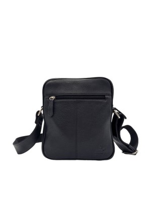 Lavor 1-44 Δερμάτινη Ανδρική Τσάντα Ώμου / Χιαστί Μαύρη