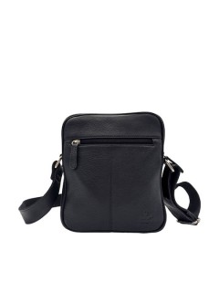 Lavor 1-44 Δερμάτινη Ανδρική Τσάντα Ώμου / Χιαστί Μαύρη