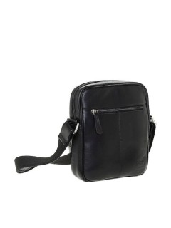 Lavor 1-44 Δερμάτινη Ανδρική Τσάντα Ώμου / Χιαστί Μαύρη