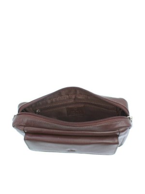 Lavor 1-38 Δερμάτινη Ανδρική Τσάντα Χειρός Καφέ