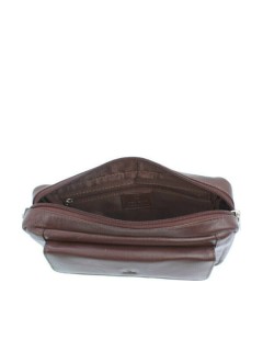 Lavor 1-38 Δερμάτινη Ανδρική Τσάντα Χειρός Καφέ