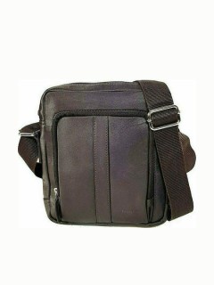 Lavor 1-28 Δερμάτινη Ανδρική Τσάντα Ώμου / Χιαστί Καφέ