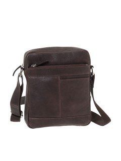 Lavor 1-0061 Δερμάτινη Ανδρική Τσάντα Ώμου / Χιαστί Καφέ