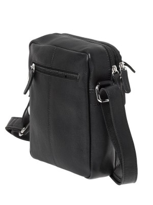 Lavor 1-0060 Δερμάτινη Ανδρική Τσάντα Ώμου / Χιαστί Μαύρη