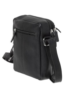 Lavor 1-0060 Δερμάτινη Ανδρική Τσάντα Ώμου / Χιαστί Μαύρη