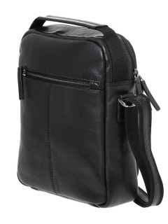 Lavor 1-52 Δερμάτινη Ανδρική Τσάντα Ώμου / Χιαστί Μαύρη