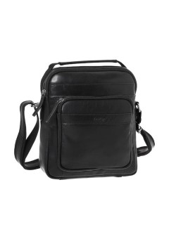 Lavor 1-52 Δερμάτινη Ανδρική Τσάντα Ώμου / Χιαστί Μαύρη