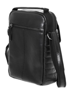 Lavor 1-53 Δερμάτινη Ανδρική Τσάντα Ώμου / Χιαστί Μαύρη
