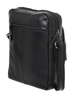 Lavor 1-0055 Δερμάτινη Ανδρική Τσάντα Ώμου / Χιαστί Μαύρη