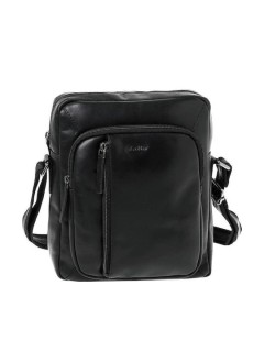 Lavor 1-0055 Δερμάτινη Ανδρική Τσάντα Ώμου / Χιαστί Μαύρη