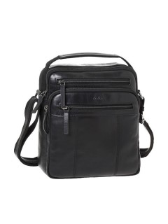 Lavor 1-0056 Δερμάτινη Ανδρική Τσάντα Ώμου / Χιαστί Μαύρη
