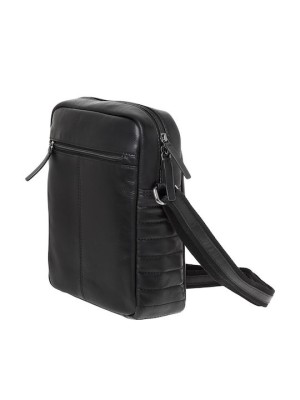 Lavor 1-0057 Δερμάτινη Ανδρική Τσάντα Ώμου / Χιαστί Μαύρη