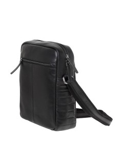 Lavor 1-0057 Δερμάτινη Ανδρική Τσάντα Ώμου / Χιαστί Μαύρη