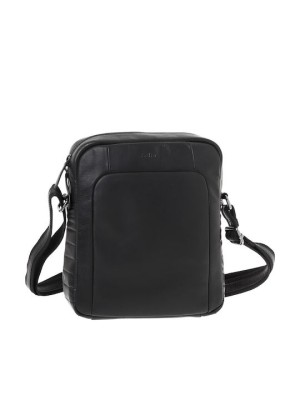 Lavor 1-0057 Δερμάτινη Ανδρική Τσάντα Ώμου / Χιαστί Μαύρη