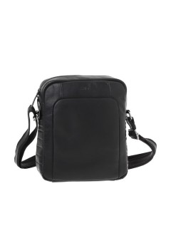 Lavor 1-0057 Δερμάτινη Ανδρική Τσάντα Ώμου / Χιαστί Μαύρη