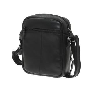 Lavor 1-0062 Δερμάτινη Ανδρική Τσάντα Ώμου / Χιαστί Μαύρη