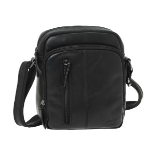 Lavor 1-0062 Δερμάτινη Ανδρική Τσάντα Ώμου / Χιαστί Μαύρη