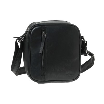 Lavor 1-0064 Δερμάτινη Ανδρική Τσάντα Ώμου / Χιαστί Μαύρη