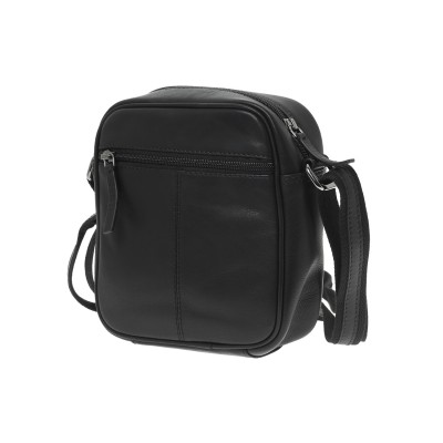 Lavor 1-0064 Δερμάτινη Ανδρική Τσάντα Ώμου / Χιαστί Μαύρη