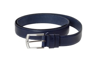 Lavor 1-126 Ανδρική Ζώνη Δερμάτινη Navy Μπλε 130cm