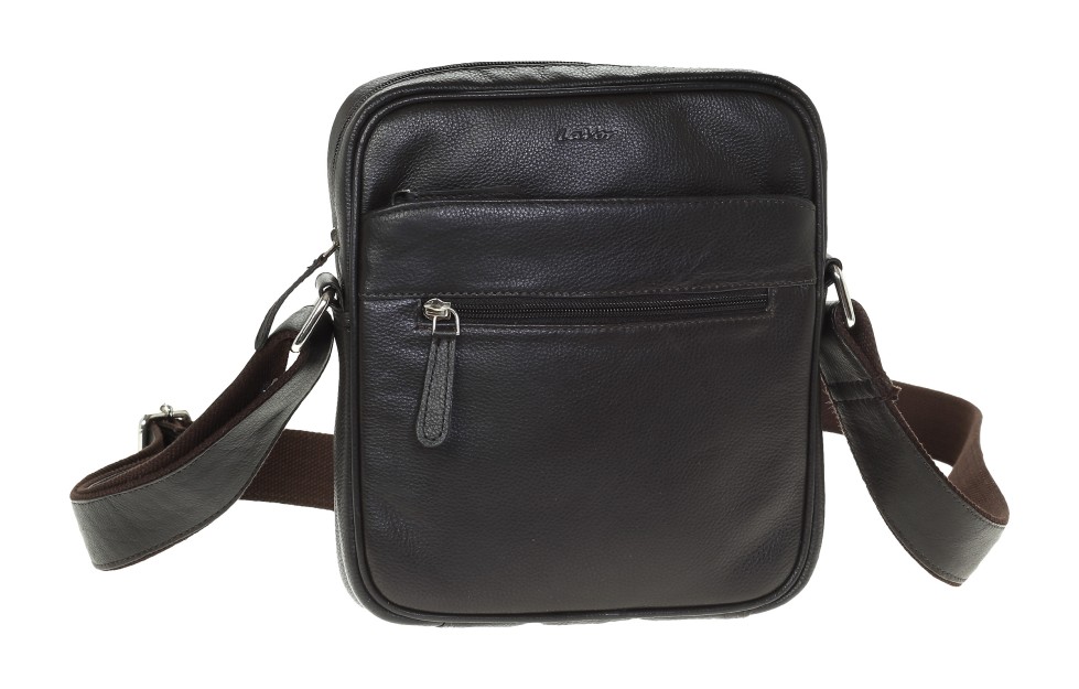 Lavor 1-44 Δερμάτινη Ανδρική Τσάντα Ώμου / Χιαστί Καφέ