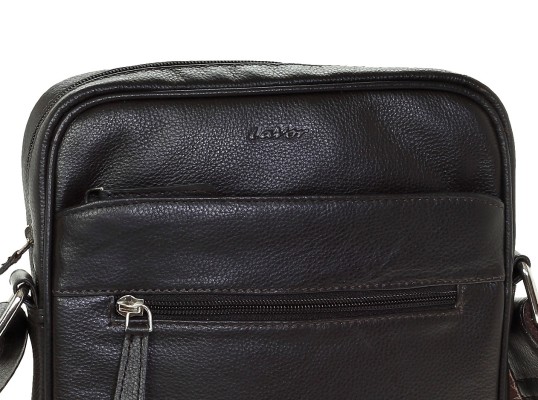 Lavor 1-44 Δερμάτινη Ανδρική Τσάντα Ώμου / Χιαστί Καφέ