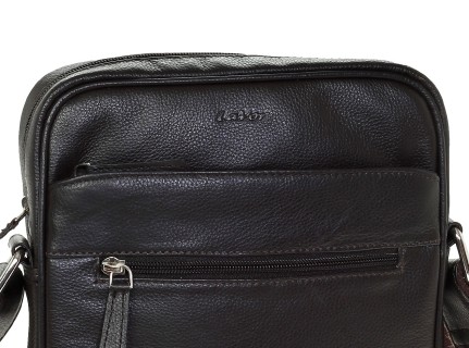 Lavor 1-44 Δερμάτινη Ανδρική Τσάντα Ώμου / Χιαστί Καφέ