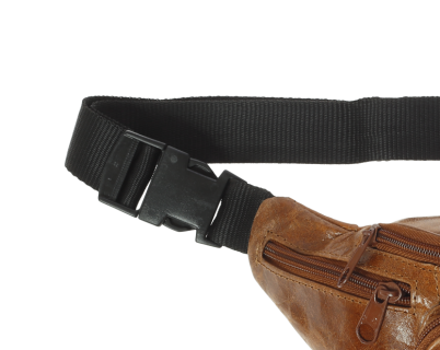 Lavor 1-7121 Ανδρικό Δερμάτινο Τσαντάκι Μέσης Κονιάκ