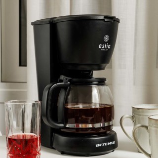 ESTIA ΚΑΦΕΤΙΕΡΑ ΦΙΛΤΡΟΥ INTENSE DARK ΠΛΑΣΤΙΚΗ 1000w ΜΕ ΓΥΑΛΙΝΗ ΚΑΝΑΤΑ 1.25lt ΜΑΤ