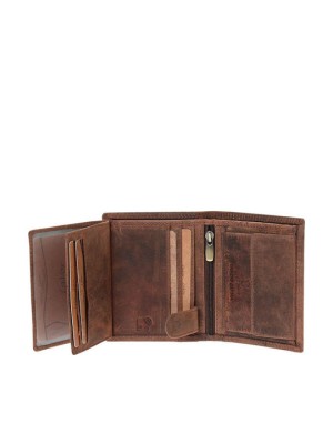 Lavor 1-2127 Δερμάτινο Ανδρικό Πορτοφόλι με RFID Καφέ