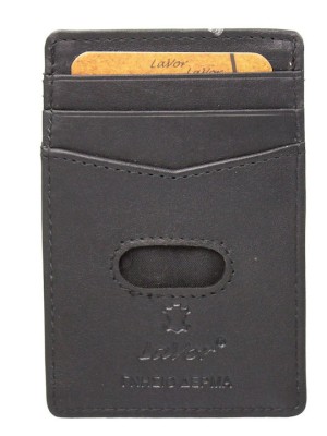 Lavor 1-3772 Δερμάτινο Ανδρικό Πορτοφόλι Καρτών με RFID Μαύρο