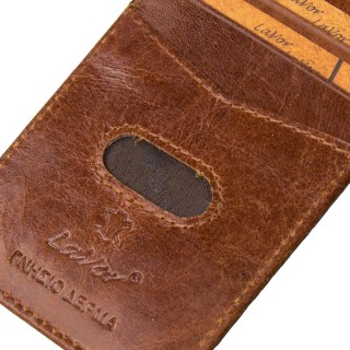 Lavor 1-3772 Δερμάτινο Ανδρικό Πορτοφόλι Καρτών με RFID Μαύρο