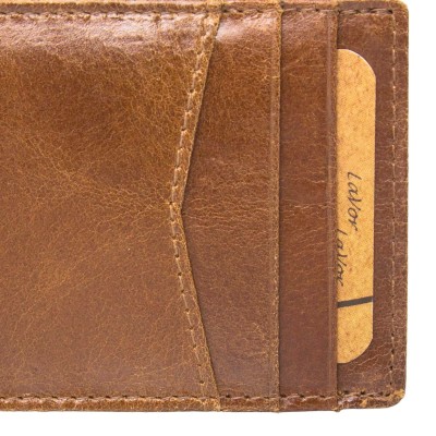 Lavor 1-3772 Δερμάτινο Ανδρικό Πορτοφόλι Καρτών με RFID Μαύρο