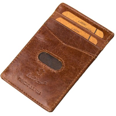 Lavor 1-3772 Δερμάτινο Ανδρικό Πορτοφόλι Καρτών με RFID Μαύρο