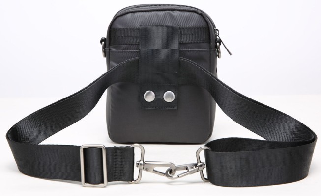 Lavor 1-709 Υφασμάτινη Ανδρική Τσάντα Ώμου σε Μαύρο χρώμα