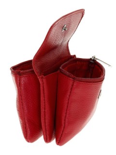 Lavor 1-3739 Μικρό Δερμάτινο Γυναικείο Πορτοφόλι με RFID Κόκκινο