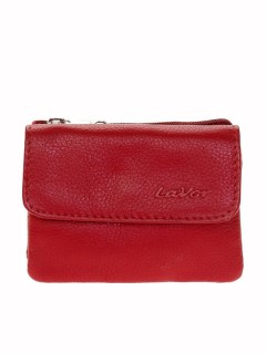 Lavor 1-3739 Μικρό Δερμάτινο Γυναικείο Πορτοφόλι με RFID Κόκκινο
