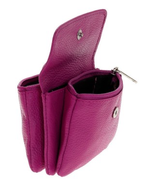 Lavor 1-3739 Μικρό Δερμάτινο Γυναικείο Πορτοφόλι με RFID Φούξια