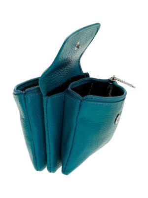 Lavor 1-3739 Μικρό Δερμάτινο Γυναικείο Πορτοφόλι με RFID Τιρκουάζ