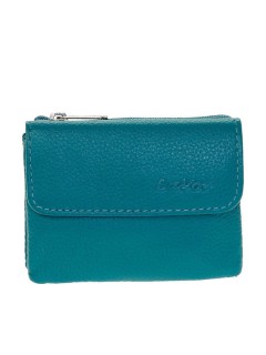 Lavor 1-3739 Μικρό Δερμάτινο Γυναικείο Πορτοφόλι με RFID Τιρκουάζ