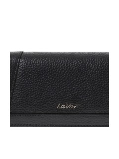 Lavor 1-6154 Μεγάλο Δερμάτινο Γυναικείο Πορτοφόλι με RFID Μαύρο