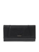 Lavor 1-6154 Μεγάλο Δερμάτινο Γυναικείο Πορτοφόλι με RFID Μαύρο