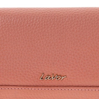 Lavor 1-6154 Μεγάλο Δερμάτινο Γυναικείο Πορτοφόλι με RFID Ροζ