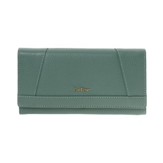 Lavor 1-6154 Μεγάλο Δερμάτινο Γυναικείο Πορτοφόλι με RFID Μέντα