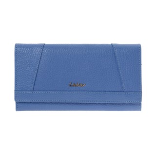Lavor 1-6154 Μεγάλο Δερμάτινο Γυναικείο Πορτοφόλι με RFID Γαλάζιο