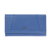 Lavor 1-6154 Μεγάλο Δερμάτινο Γυναικείο Πορτοφόλι με RFID Γαλάζιο