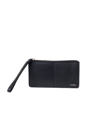 Lavor 1-6080 Μεγάλο Δερμάτινο Γυναικείο Πορτοφόλι-Τσαντάκι με RFID Μαύρο