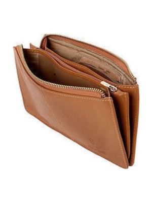 Lavor 1-6080 Μεγάλο Δερμάτινο Γυναικείο Πορτοφόλι-Τσαντάκι με RFID Ταμπά