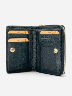 Lavor 1-6081 Μικρό Δερμάτινο Γυναικείο Πορτοφόλι με RFID Μαύρο